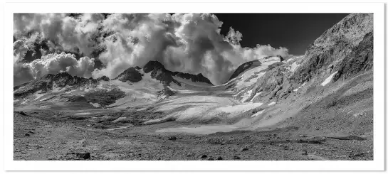 Glaciale moraine - tableau montagne alpes