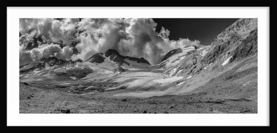 Glaciale moraine - tableau montagne alpes