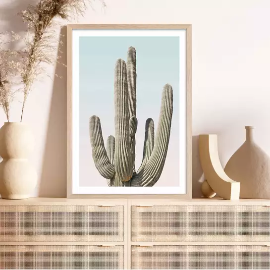 Saguaro - affiche cactus