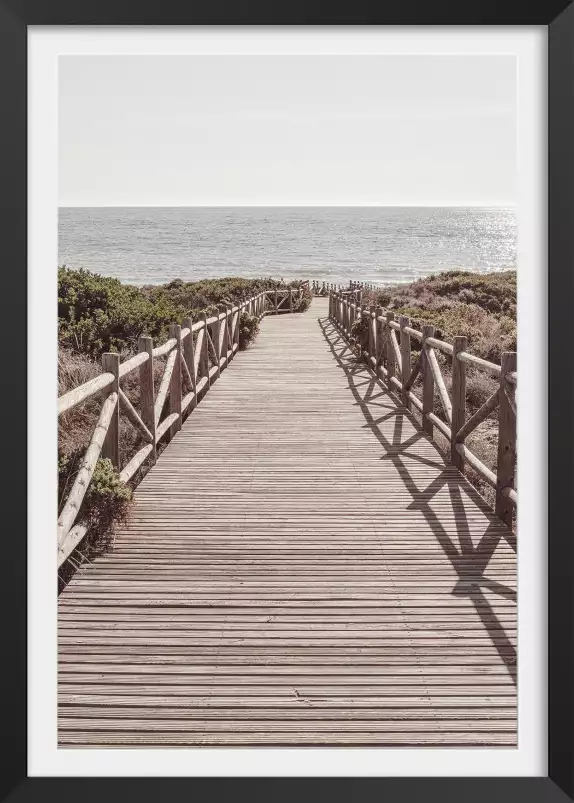 Le chemin de la mer - affiche mer