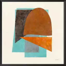 Quintet turquoise - art abstrait