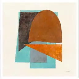 Quintet turquoise - art abstrait