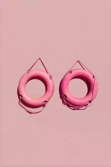 Pink jump - Affiches art