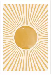 Boho Sun - toile abstraite