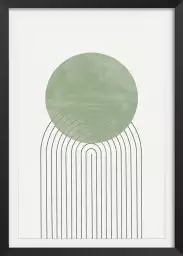 Green Moon numero 1 - affiche organique