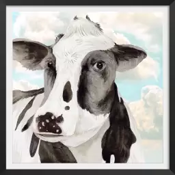 Portrait d'une vache - tableau animaux