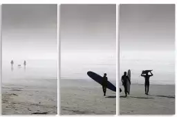 Surf dans la brune - photos noir et blanc célébrités