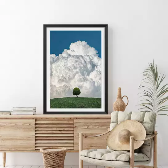Up in the clouds - affiche paysage