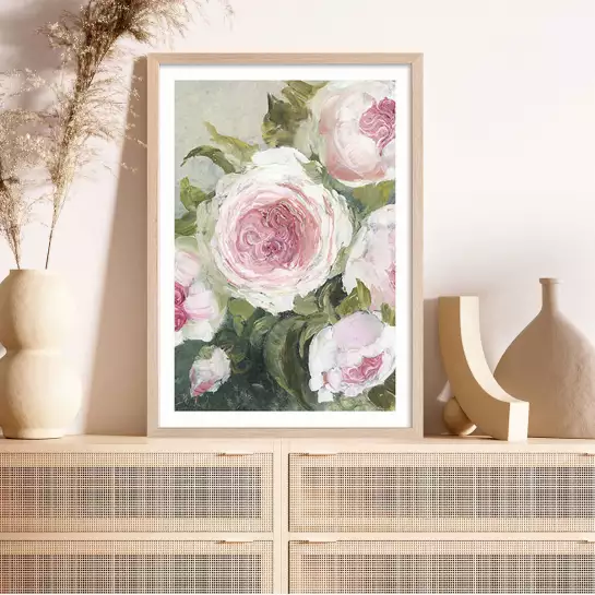 Shabby floral - affiche de fleurs