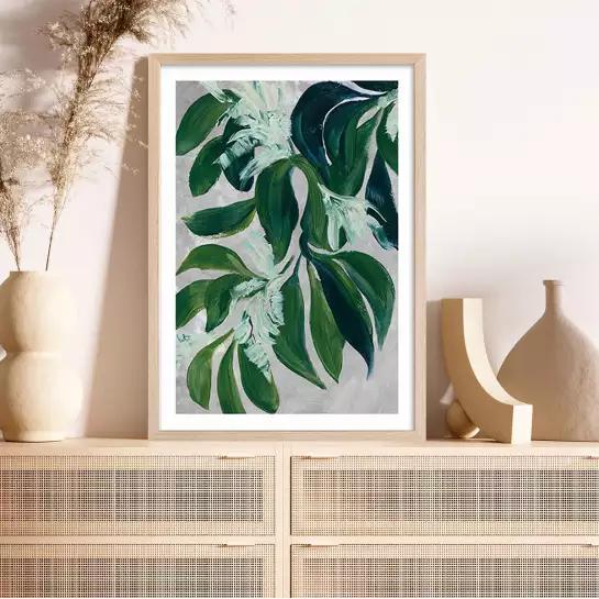 Feuilles de jasmin - affiche feuille