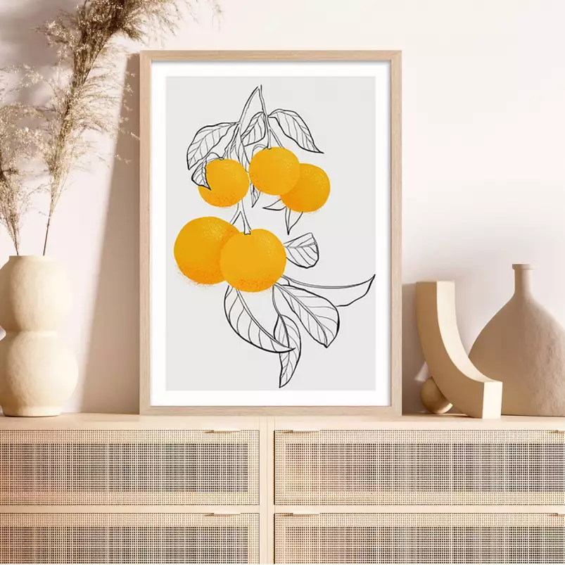 Mabel oranges - affiche fruits