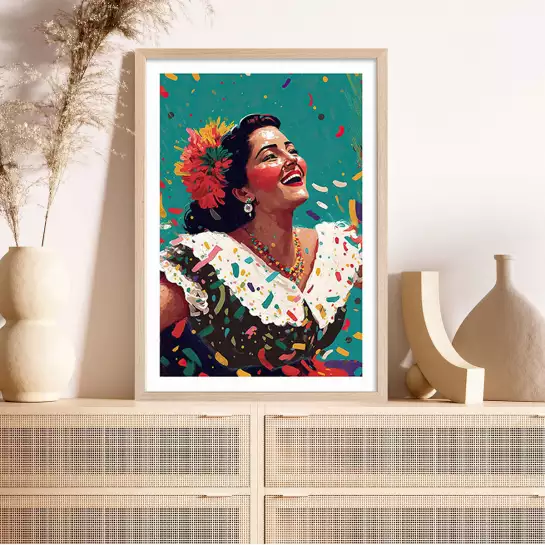 Quel jour magnifique - affiche couture vintage