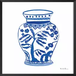 Vase chinois de collection - affiche retro vintage