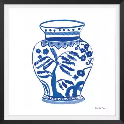 Vase chinois de collection - affiche retro vintage