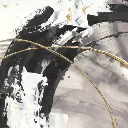 Arcs dorés II - peintre abstrait moderne