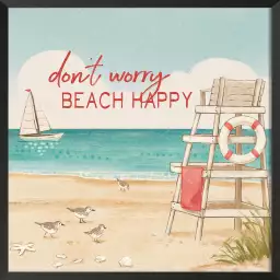 Beach happy - affiche plage