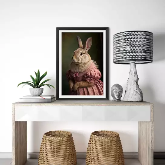 La fille Bunny - affiche lapin