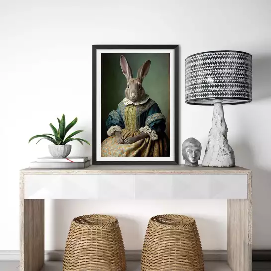 Madame Bunny - affiche lapin