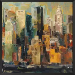 Manhattan en peinture - vue de new york