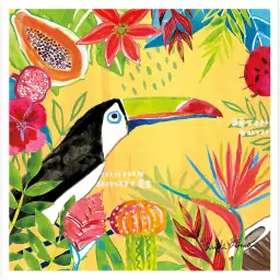 Tutti Frutti - affiche oiseaux tropicaux