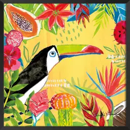 Tutti Frutti - affiche oiseaux tropicaux