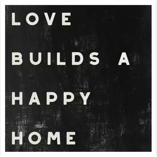 Happy home - affiche citations positives