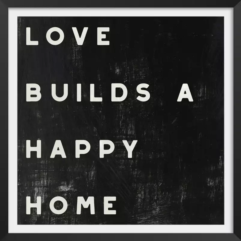 Happy home - affiche citations positives