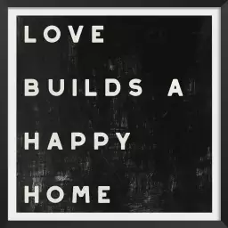 Happy home - affiche citations positives