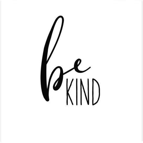 Be kind - affiche citations positives