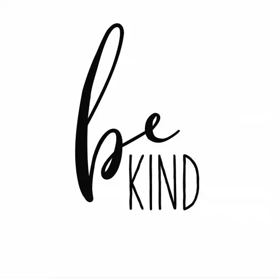 Be kind - affiche citations positives