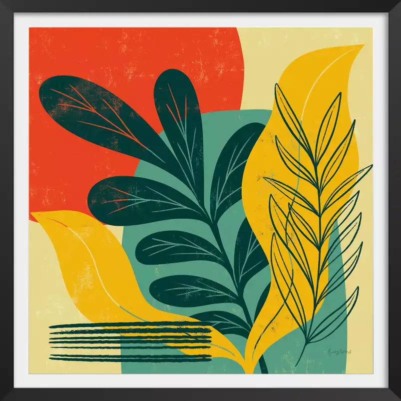 Milieu du siècle moderne III - affiche plantes