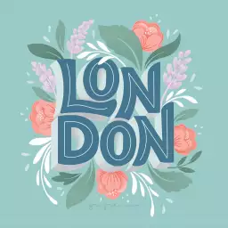 London fleuri - affiche botanique vintage