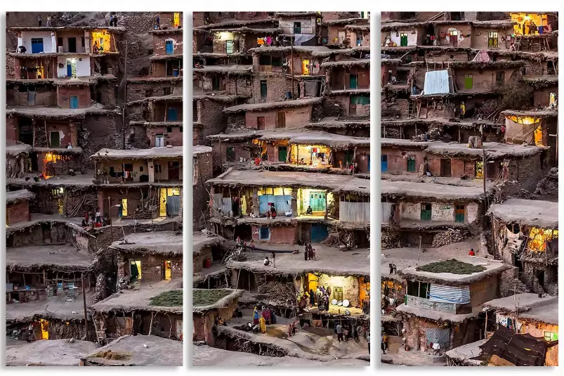 Architecture de terre en Iran - photographie paysage