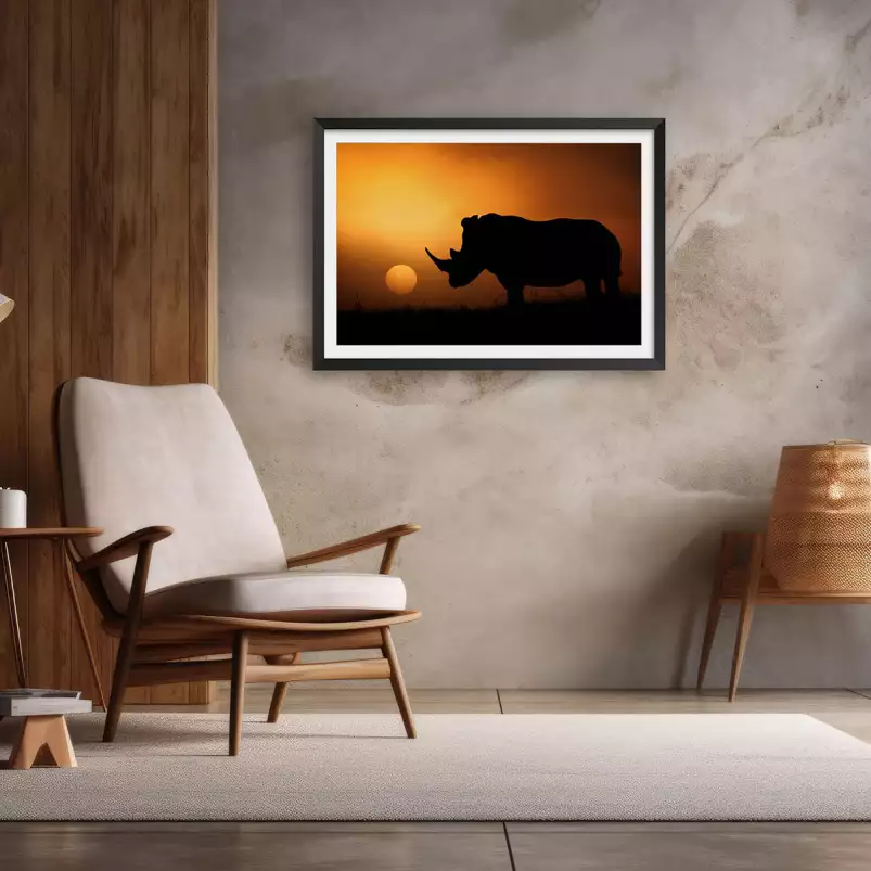 Rhino Sunrise - photos animale
