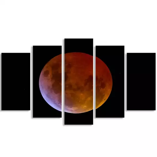 Gamme de couleurs - affiche de la lune