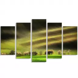 Champs moraves - tableau paysage