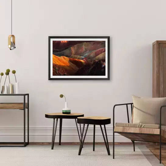 Reliefs de Danxia - tableau paysage