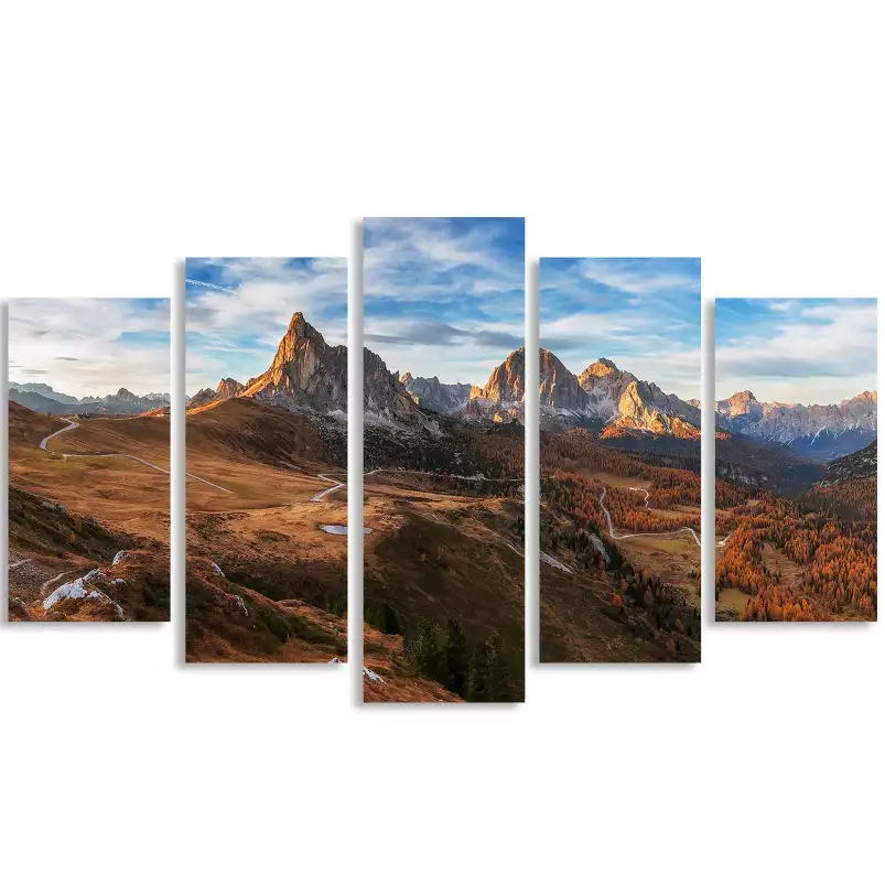 L'automne dans les Dolomites - paysage montagne