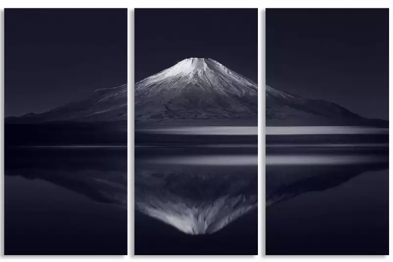 Réflexion sur le mont Fuji - tableau paysage