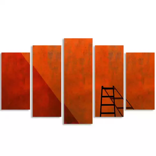 Echelle orange - affiche architecture